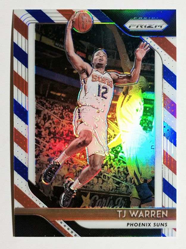 2018-19 Panini Prizm Prizms Red White and Blue #21 TJ Warren