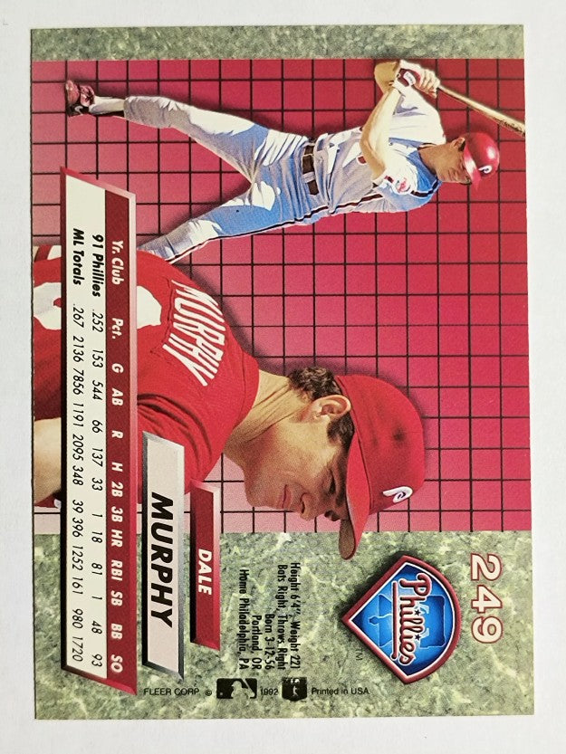 1992 Ultra #249 Dale Murphy