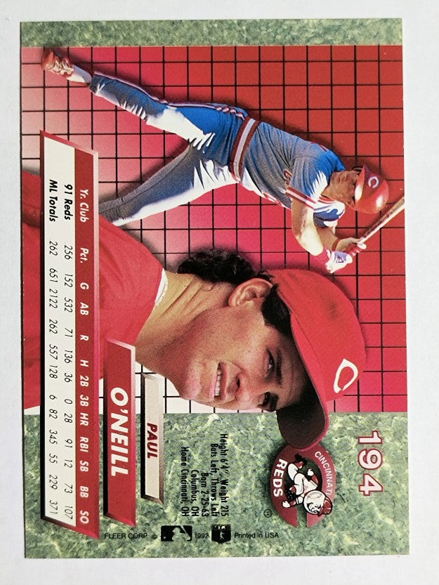 1992 Ultra #194 Paul O'Neill