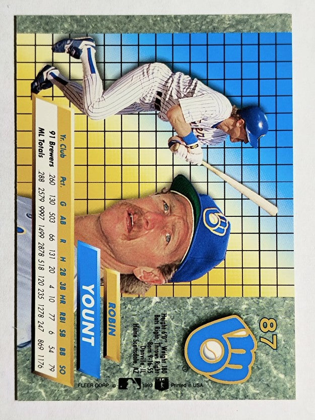 1992 Ultra #87 Robin Yount