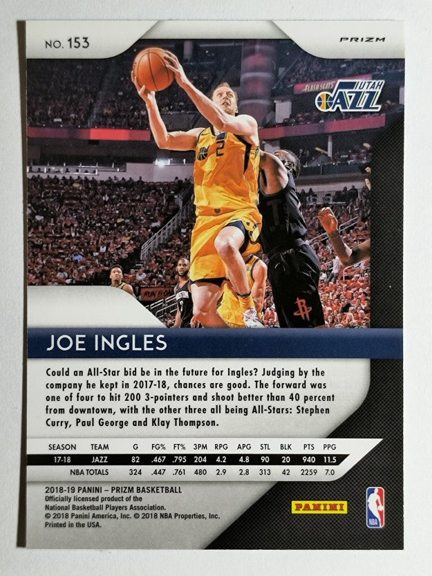 2018-19 Panini Prizm Prizms Red White and Blue #153 Joe Ingles