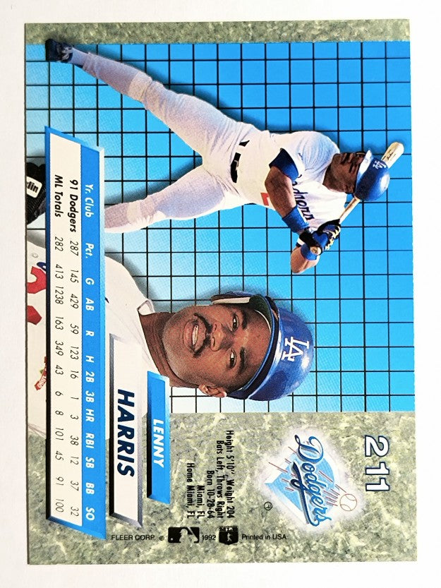1992 Ultra #211 Lenny Harris