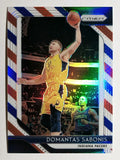 2018-19 Panini Prizm Prizms Red White and Blue #174 Domantas Sabonis