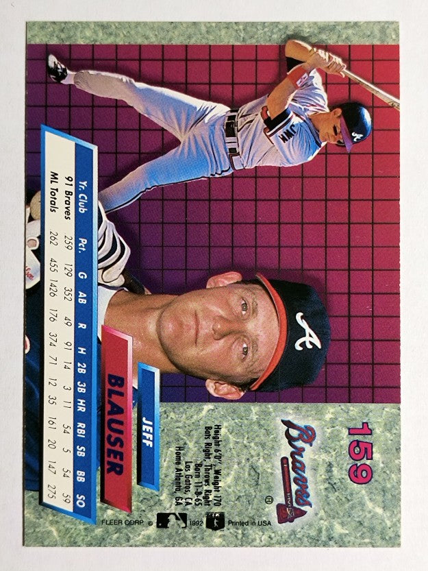 1992 Ultra #159 Jeff Blauser