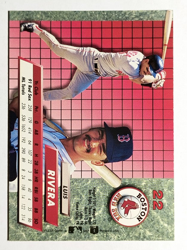 1992 Ultra #22 Luis Rivera