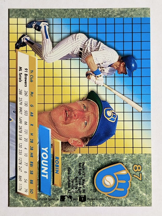 1992 Ultra #87 Robin Yount