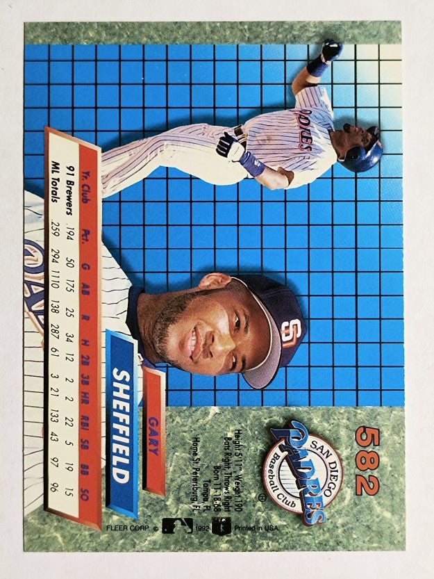 1992 Ultra #582 Gary Sheffield