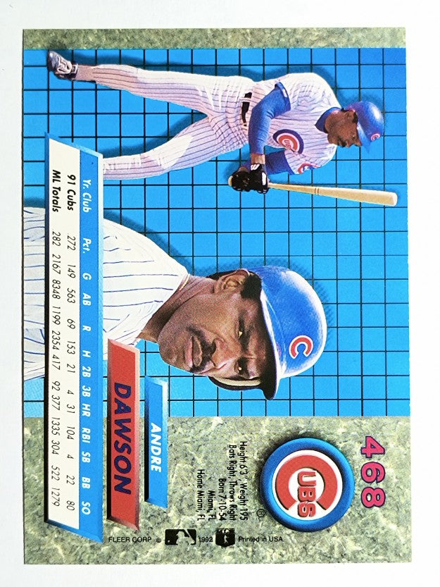 1992 Ultra #468 Andre Dawson