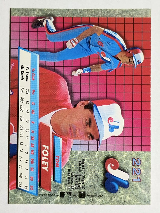 1992 Ultra #221 Tom Foley