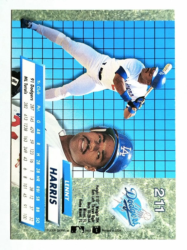 1992 Ultra #211 Lenny Harris