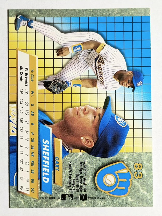 1992 Ultra #83 Gary Sheffield