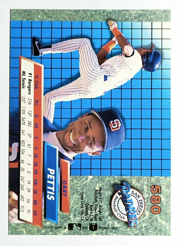 1992 Ultra #580 Gary Pettis