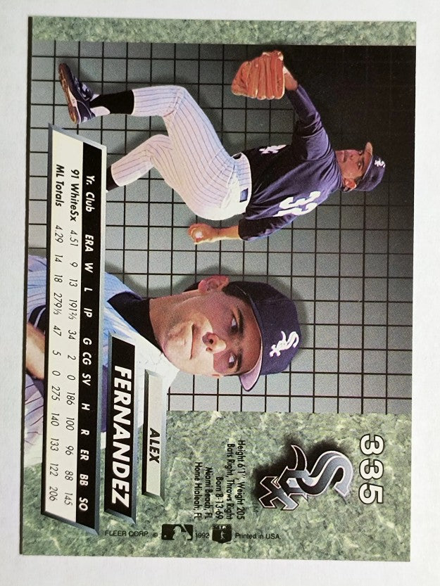 1992 Ultra #335 Alex Fernandez