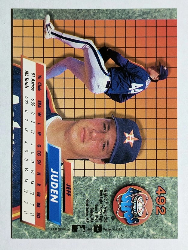 1992 Ultra #492 Jeff Juden