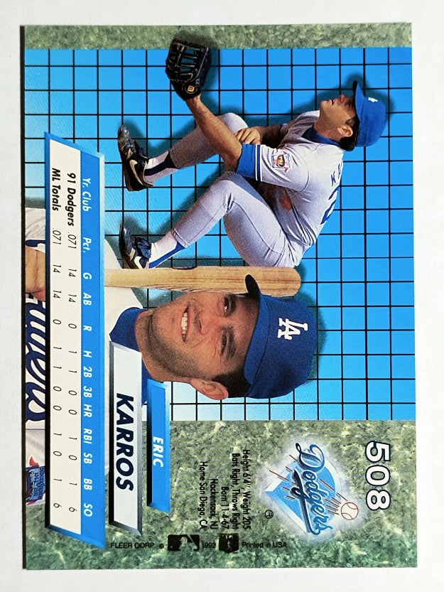 1992 Ultra #508 Eric Karros