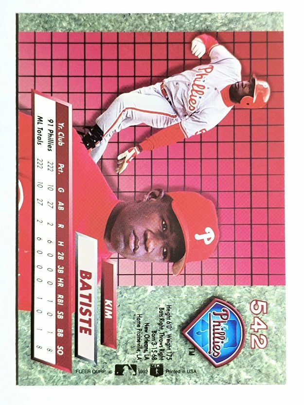 1992 Ultra #542 Kim Batiste