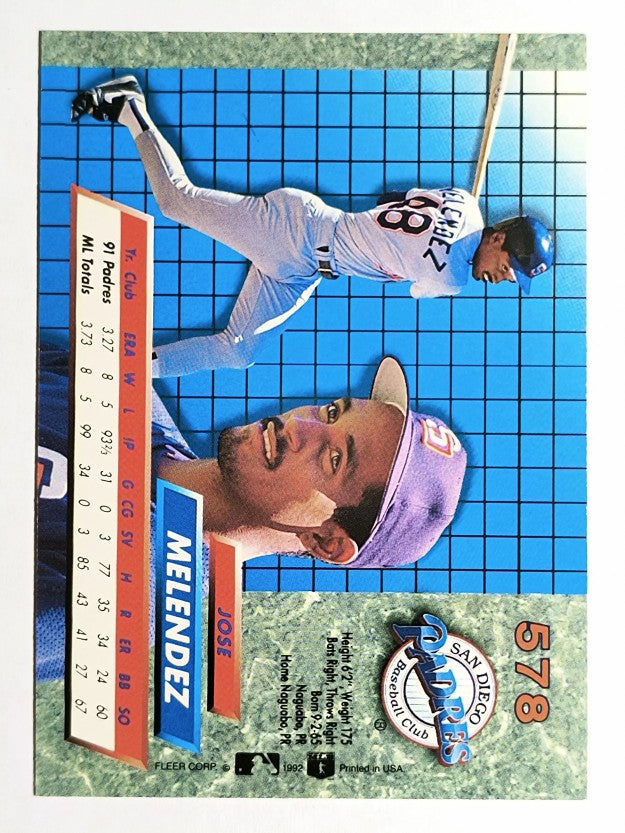 1992 Ultra #578 Jose Melendez