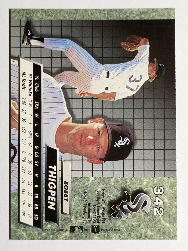 1992 Ultra #342 Bobby Thigpen