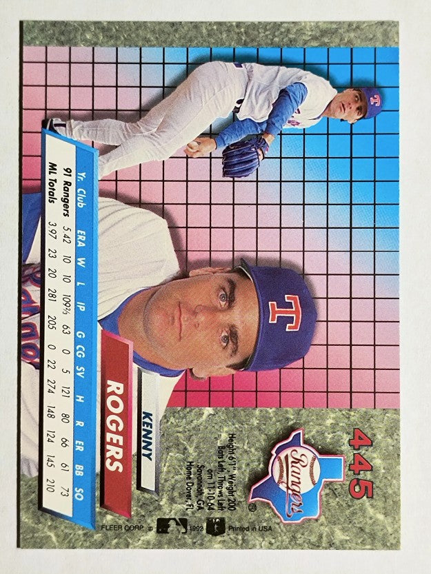 1992 Ultra #445 Kenny Rogers