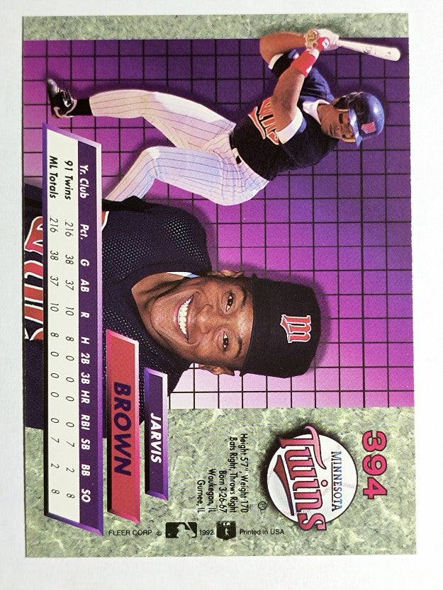 1992 Ultra #394 Jarvis Brown