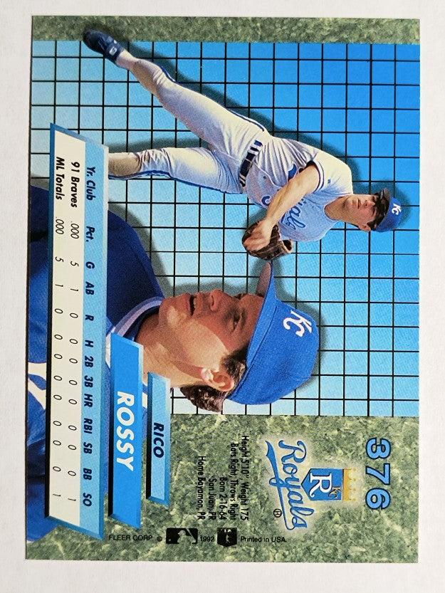 1992 Ultra #376 Rico Rossy