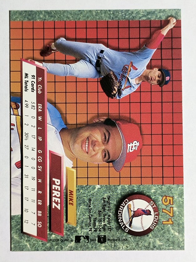 1992 Ultra #571 Mike Perez
