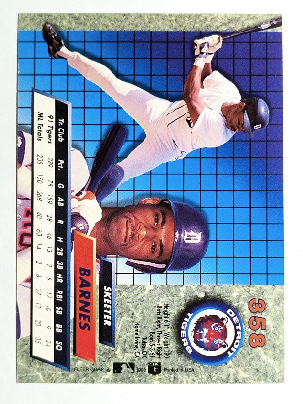 1992 Ultra #358 Skeeter Barnes
