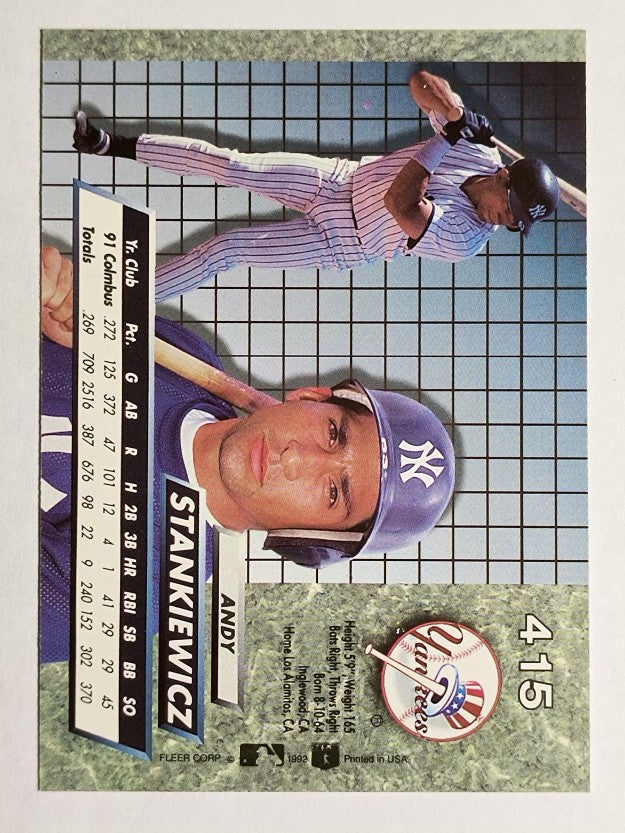 1992 Ultra #415 Andy Stankiewicz
