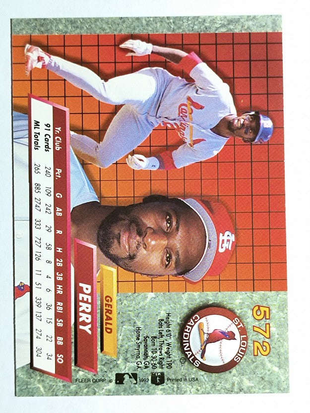1992 Ultra #572 Gerald Perry
