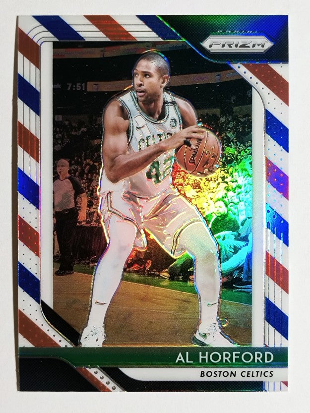 2018-19 Panini Prizm Prizms Red White and Blue #128 Al Horford
