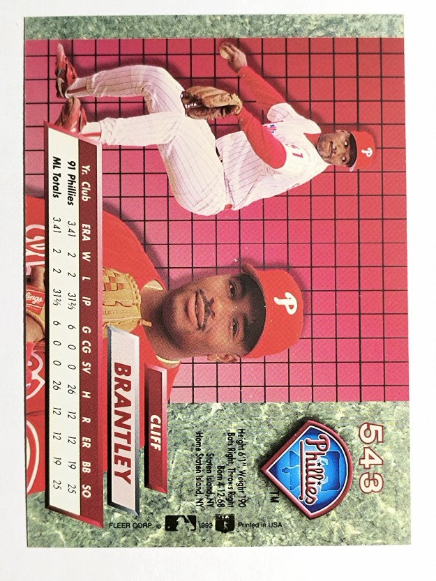 1992 Ultra #543 Cliff Brantley