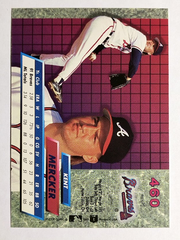 1992 Ultra #460 Kent Mercker