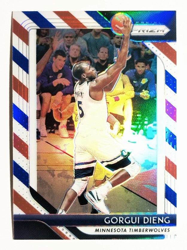 2018-19 Panini Prizm Prizms Red White and Blue #117 Gorgui Dieng