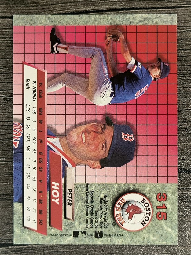 1992 Ultra #315 Peter Hoy