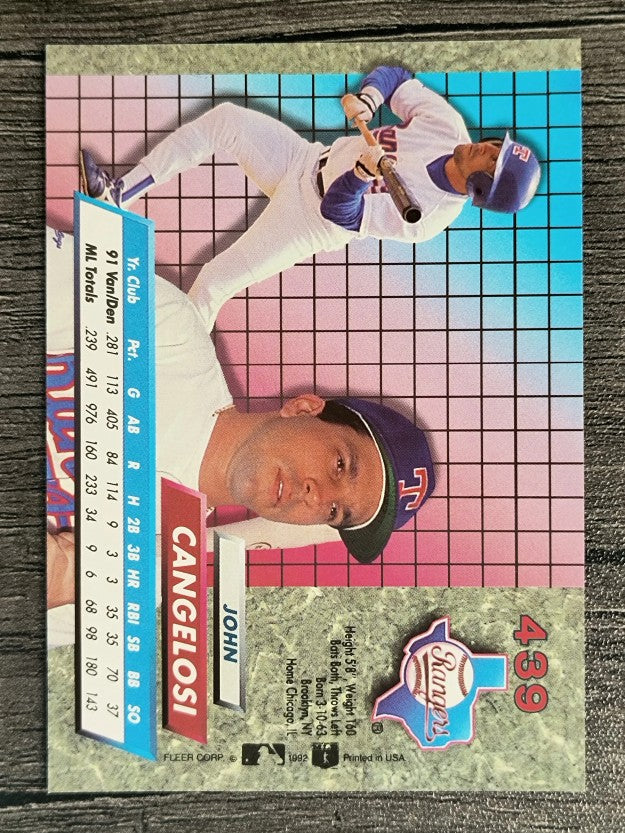 1992 Ultra #439 John Cangelosi