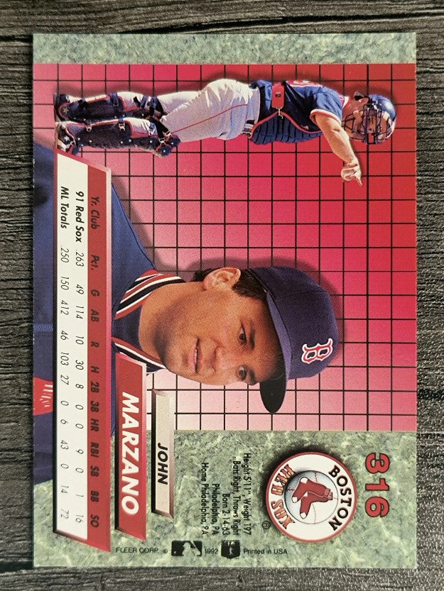 1992 Ultra #316 John Marzano