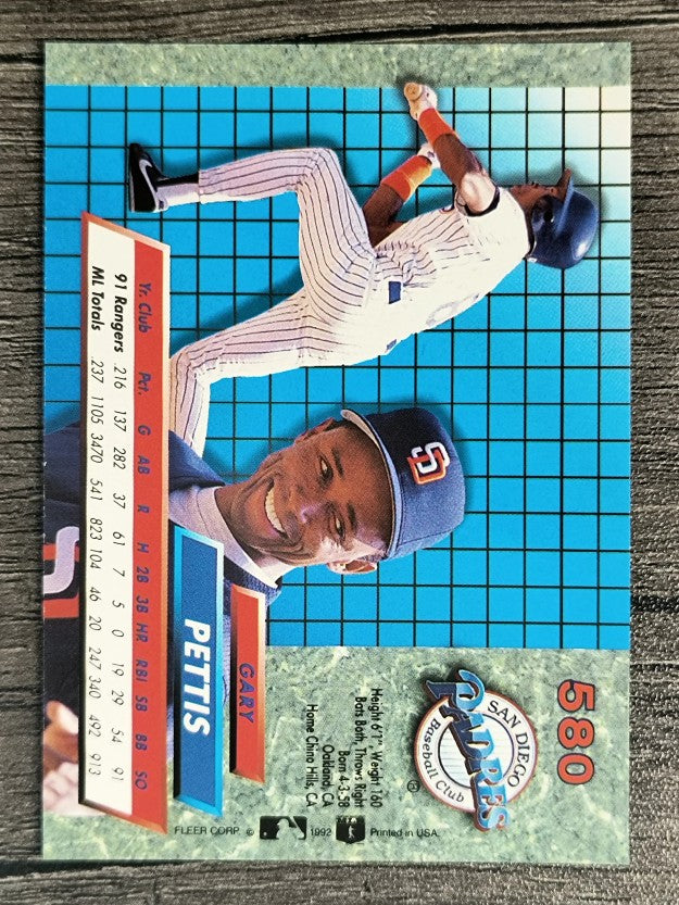 1992 Ultra #580 Gary Pettis
