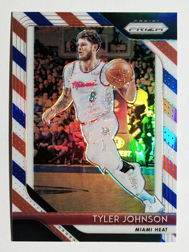 2018-19 Panini Prizm Prizms Red White and Blue #216 Tyler Johnson