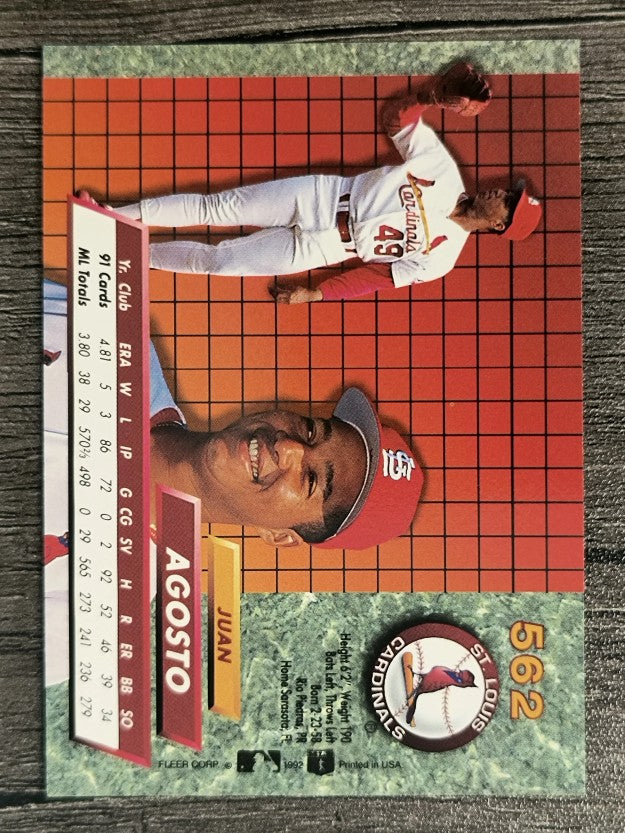 1992 Ultra #562 Juan Agosto