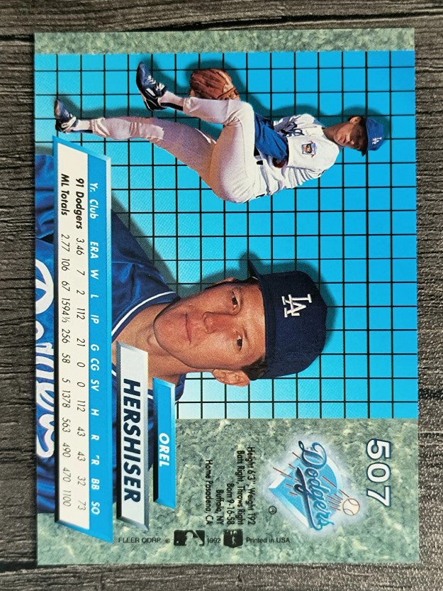 1992 Ultra #507 Orel Hershiser