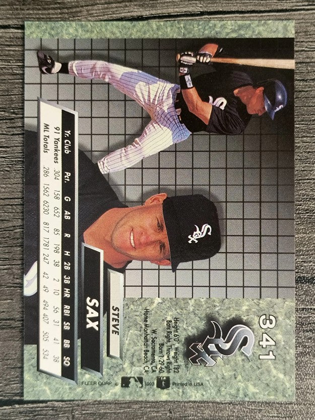 1992 Ultra #341 Steve Sax
