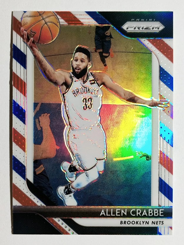 2018-19 Panini Prizm Prizms Red White and Blue #258 Allen Crabbe