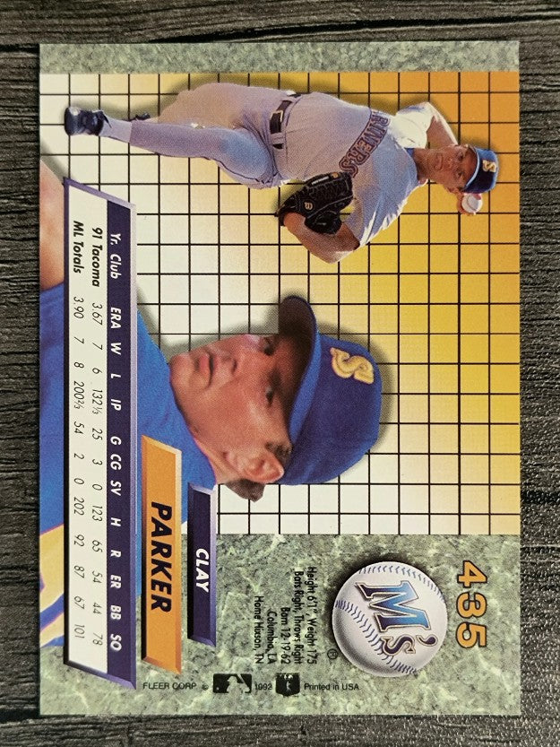 1992 Ultra #435 Clay Parker