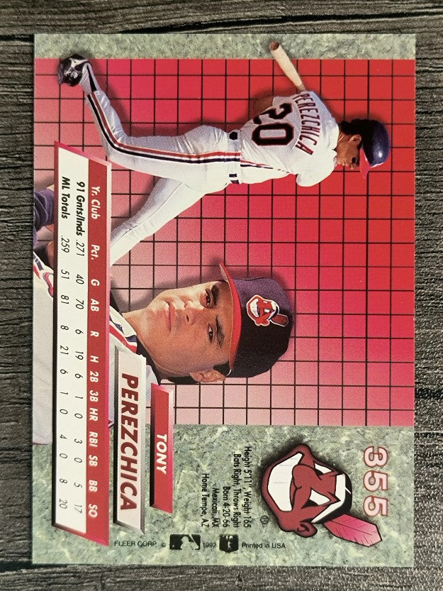 1992 Ultra #355 Tony Perezchica