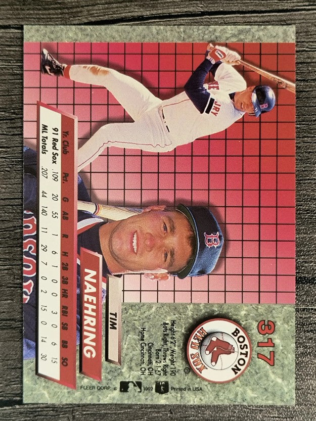 1992 Ultra #317 Tim Naehring
