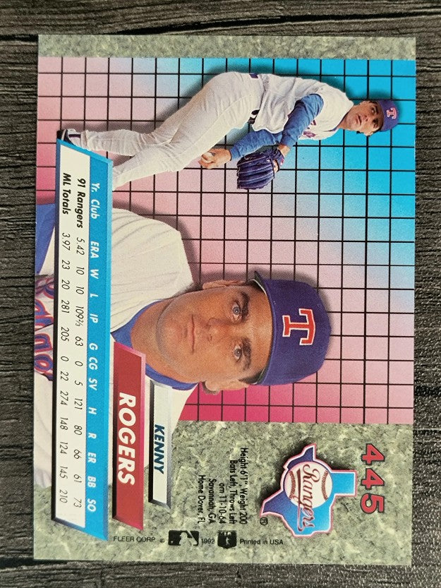 1992 Ultra #445 Kenny Rogers