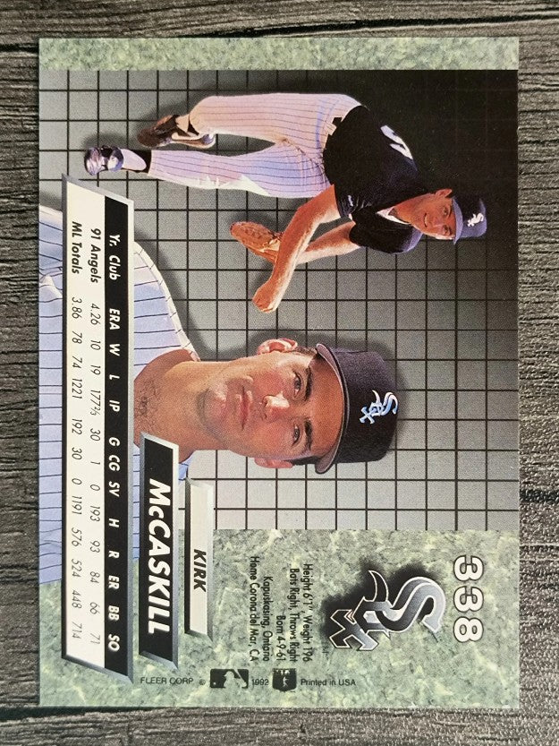 1992 Ultra #338 Kirk McCaskill