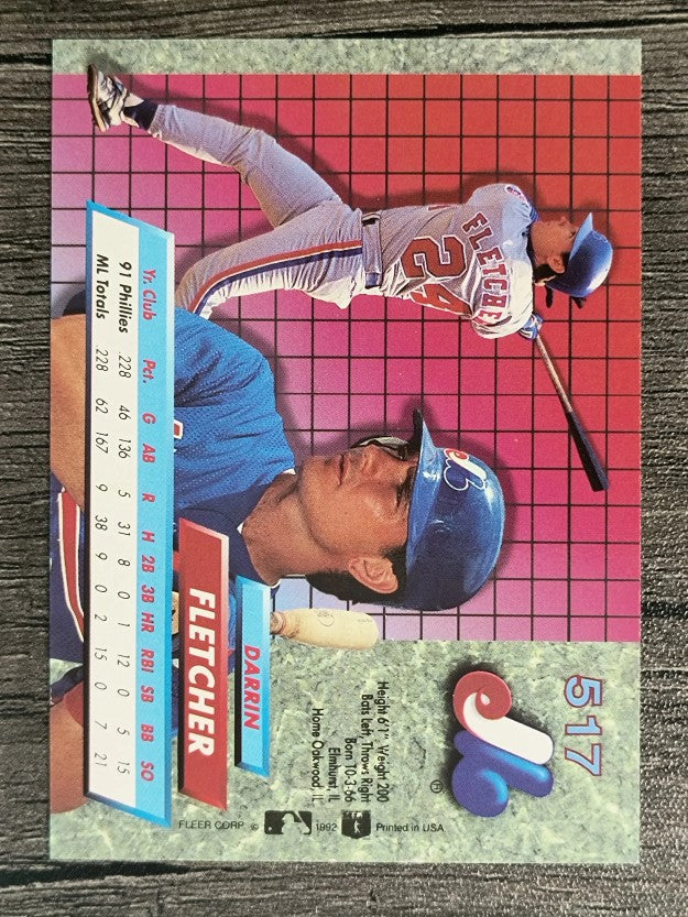 1992 Ultra #517 Darrin Fletcher