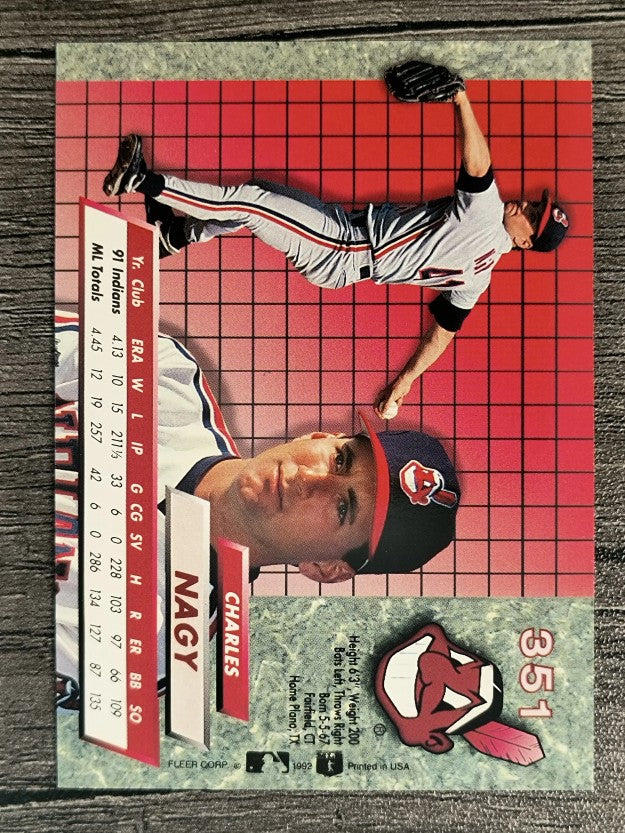 1992 Ultra #351 Charles Nagy