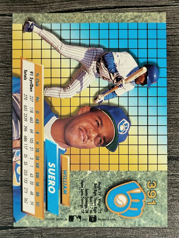 1992 Ultra #391 William Suero